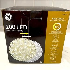 GE 100 LED Dual Color Super Sphere lights! (New)